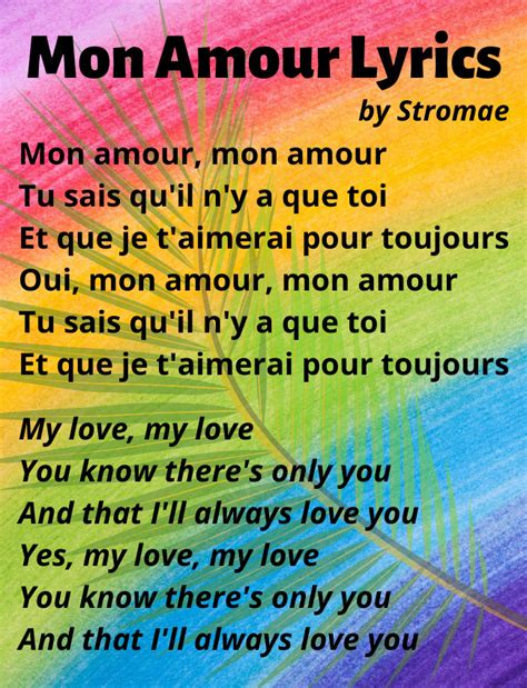 mi amor traduction|mon amour meaning in english.